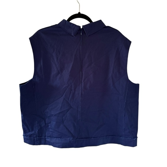Frances Valentine NEW Navy Colette Shell Tank Top - Picture 7 of 7